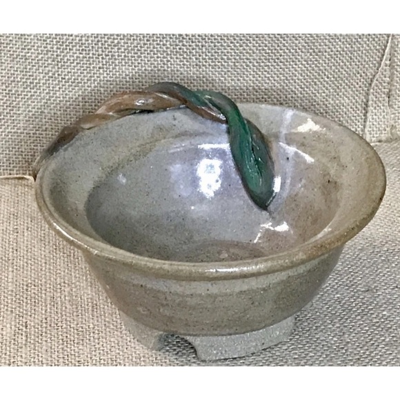 Twisted Vine Pottery Bowl Trinket Dish Botanical Boho Goblincore Eclectic - Picture 5 of 7